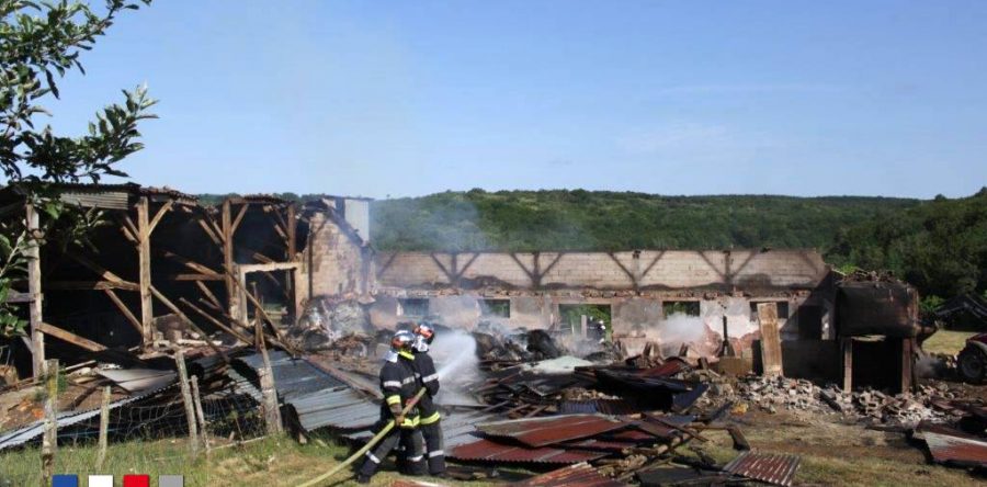 Incendie dans une grange à Bouillac
