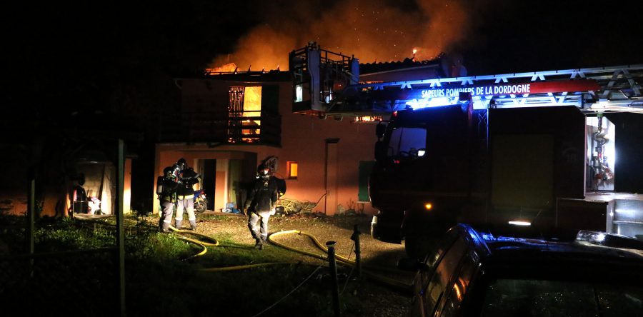 Incendie d’habitation à Razac sur L’Isle